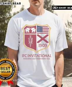 Alt Text: Top IFC Invitational Inaugural Golf Tournament 2025 T-Shirt featuring vibrant design and event logo.