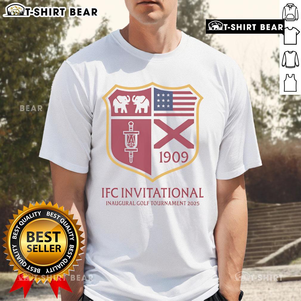 Top Ifc Invitational Inaugural Golf Tournament 2025 T Shirt Alt Text: Top IFC Invitational Inaugural Golf Tournament 2025 T-Shirt featuring vibrant design and event logo.