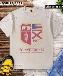 Top IFC Invitational Inaugural Golf Tournament 2025 washed t-shirt featuring event logo and stylish design.