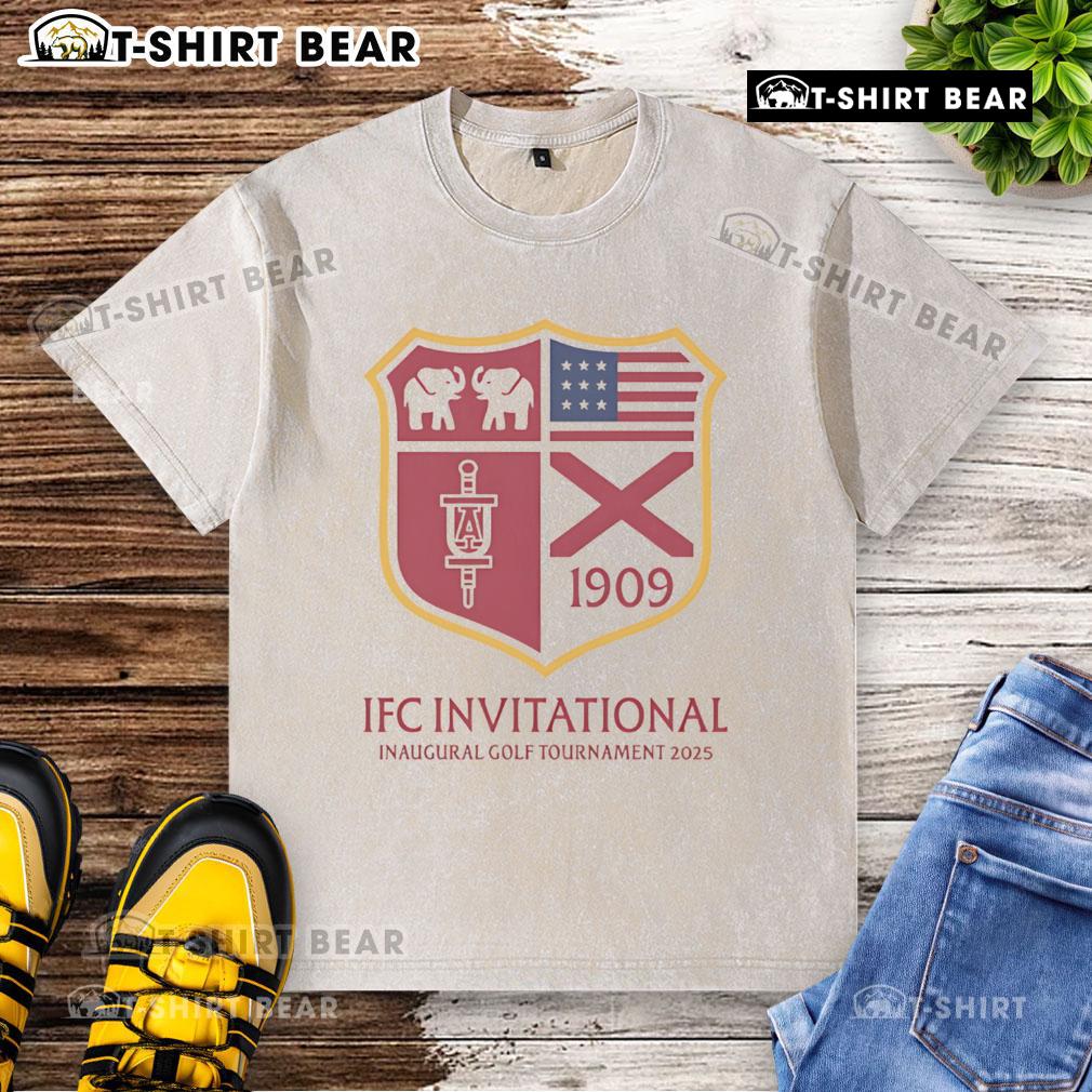 Top Ifc Invitational Inaugural Golf Tournament 2025 Washed T Shirt Top IFC Invitational Inaugural Golf Tournament 2025 washed t-shirt featuring event logo and stylish design.
