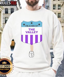 Cozy Top I'm A Fan of The Valley sweatshirt in a vibrant color, perfect for casual wear and fan apparel.