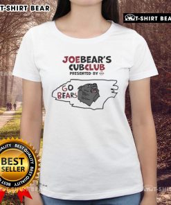 Top Joe Bear Cub Club ladies tee presented by Arby's featuring a playful bear design and vibrant colors.