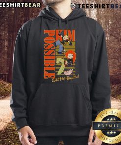 Alt Text: Stylish Top Kim Possible Call Me, Beep Me hoodie featuring vibrant colors and iconic cartoon graphics.
