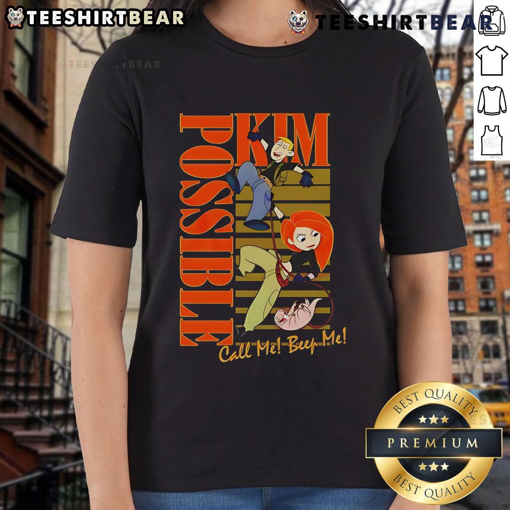 Top Kim Possible Call Me Beep Me Ladies Tee Top Kim Possible Call Me Beep Me Ladies Tee featuring vibrant graphics and a stylish design for fans of the classic show.