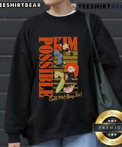 Top Kim Possible Call Me Beep Me Sweatshirt featuring vibrant colors and iconic graphics for fans of the classic show.