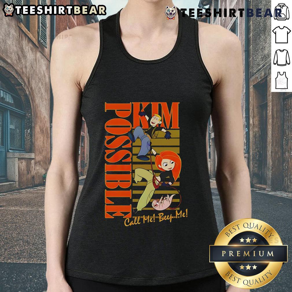 Top Kim Possible Call Me Beep Me Tank Top Top Kim Possible Call Me Beep Me Tank Top featuring vibrant colors and iconic design for fans of the animated series.