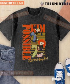 Top Kim Possible Call Me Beep Me washed t-shirt featuring vibrant graphics and a stylish, casual design for fans.