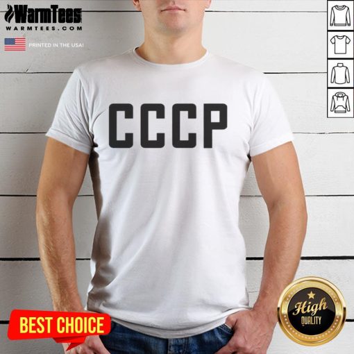 Top Lavrov CCCP T-Shirt featuring a bold design, perfect for fans of retro Soviet-style fashion and unique graphic tees.