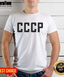 Top Lavrov CCCP T-Shirt featuring a bold design, perfect for fans of retro Soviet-style fashion and unique graphic tees.