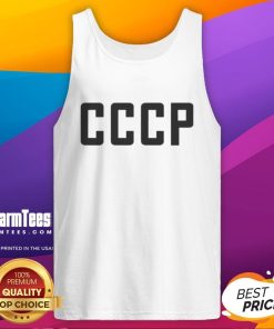 Top Lavrov CCCP Tank Top featuring vintage Soviet Union graphics, perfect for retro fashion enthusiasts and collectors.