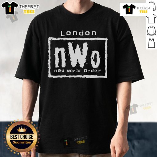 Top London NWO New World Order T-Shirt featuring bold design and vibrant colors, perfect for conspiracy theory enthusiasts.