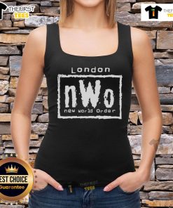 Stylish Top London nWo New World Order tank top featuring bold graphics, perfect for wrestling fans and casual wear.