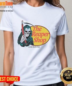 Top Lonely Hearts Club The Reaper Ladies Tee featuring a stylish design and vibrant colors, perfect for casual wear.