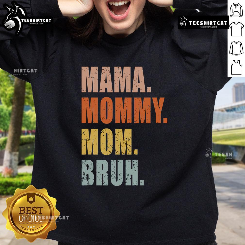 Top Mama Mommy Mom Bruh Mommy And Me Boy Mom Life Vintage Sweatshirt Vintage sweatshirt featuring 'Top Mama' design, perfect for boy moms embracing mom life in style.