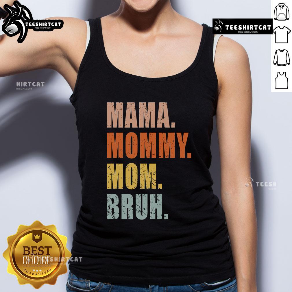 Top Mama Mommy Mom Bruh Mommy And Me Boy Mom Life Vintage Tank Top Vintage tank top for moms featuring 'Top Mama' design, perfect for boy moms embracing their unique mommy life.