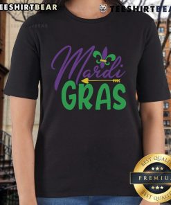 Top Mardi Gras Ladies Tee featuring vibrant colors and festive design, perfect for celebrating Mardi Gras in style.