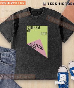Top Maximo Park Stream of Life washed t-shirt featuring a vibrant design and soft fabric, perfect for casual wear.