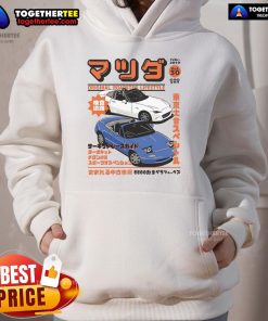 Stylish Top Miata Magazine Original Roadster Lifestyle Hoodie on display, perfect for Miata enthusiasts and fashion lovers.