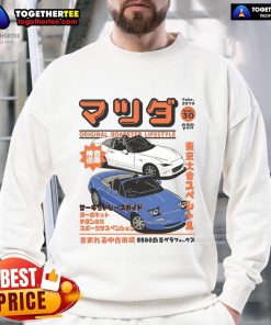 Top Miata Magazine Original Roadster Lifestyle Sweatshirt showcasing a stylish design for car enthusiasts.