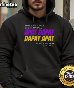 Alt Text: Top Mika Salamanca Brent Manalo Apat Dapat Dapat Apat Hoodie in vibrant colors, perfect for stylish streetwear.