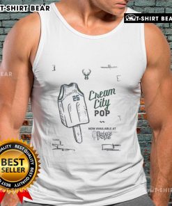 Top Milwaukee Bucks Cream City Pops tank top featuring vibrant team colors and stylish design for fans.