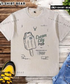 Top Milwaukee Bucks Cream City Pops Washed T-Shirt featuring vibrant team colors and a stylish, relaxed fit.
