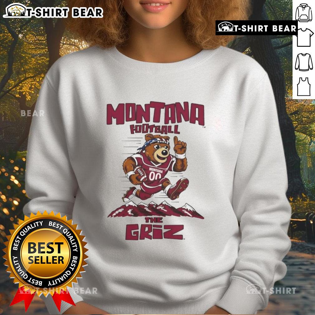 Top Montana Football The Griz Mascot Sweatshirt Top Montana Football The Griz mascot sweatshirt featuring the iconic logo, perfect for fans supporting their team.