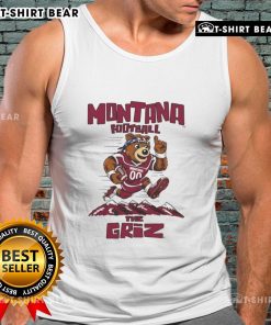 Top Montana Football The Griz mascot tank top featuring a vibrant design perfect for fans and game day attire.