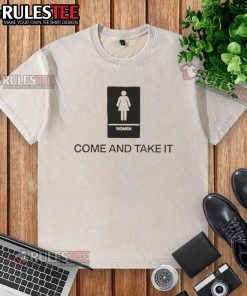 Alt Text: Top Nancy Mace wearing a 'Come and Take It' Congress washed t-shirt, showcasing her support for Second Amendment rights.
