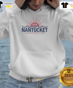 Alt Text: Cozy Top Nantucket Destination Hoodie displayed on a rustic wooden background, perfect for beach lovers.