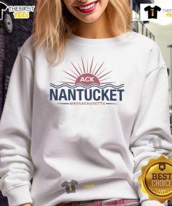 Cozy 'Top Nantucket Destination Sweatshirt' in soft fabric, perfect for casual outings and showcasing Nantucket style.