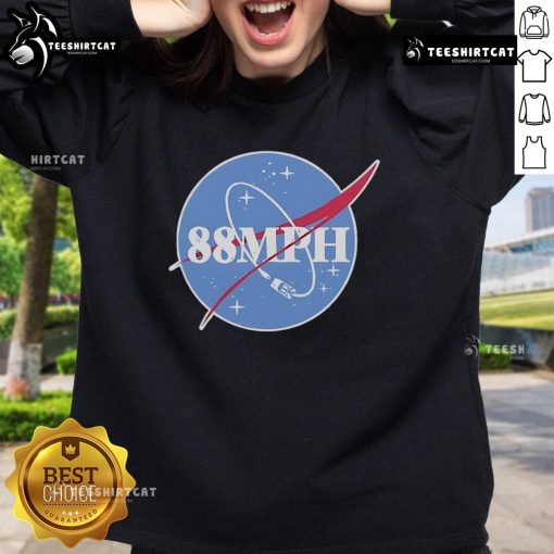 Cozy Top NASA 88MPH sweatshirt featuring a bold graphic design, perfect for space enthusiasts and casual wear.