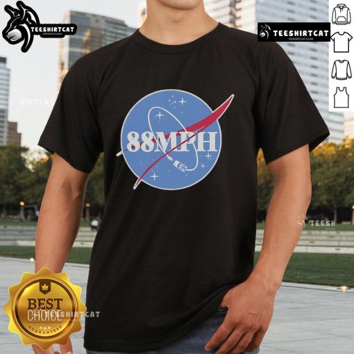 Top NASA 88MPH T-Shirt featuring a bold graphic design, perfect for space enthusiasts and fans of sci-fi culture.