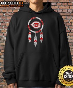 Top Native American Indians X Cincinnati Reds baseball hoodie featuring vibrant colors and unique design for fans.