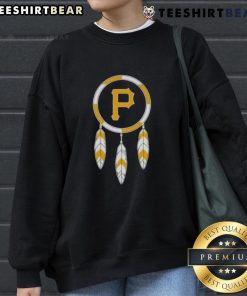 Alt Text: Top Native American Indians X Pittsburgh Pirates baseball sweatshirt featuring vibrant team colors and unique design.
