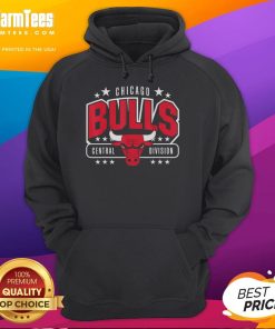 Top NBA Chicago Bulls Arched Central Division Hoodie in red with logo, perfect for fans and stylish casual wear.