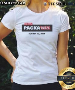 Top NC State 2025 Packapalooza August 23 Ladies Tee featuring vibrant design and school spirit for women.