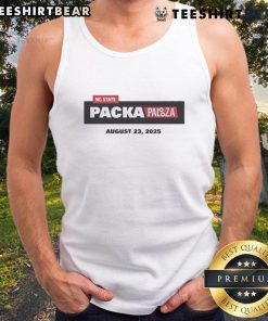 NC State 2025 Packapalooza tank top featuring vibrant colors and bold logo, perfect for summer campus events.