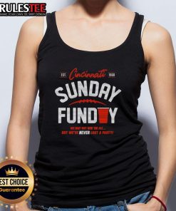 Stylish Cincinnati football tank top for Sunday parties, featuring vibrant colors and a trendy design. Perfect for fans!