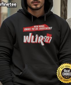 Top New Wave Dare To Be Different WLIR 927 vintage radio hoodie featuring 80s and 90s retro design, perfect for music lovers.