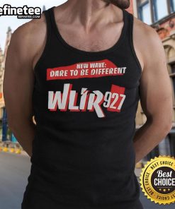 Top New Wave Dare To Be Different WLIR 927 Vintage Radio 80s 90s Tank Top featuring retro graphics and vibrant colors.
