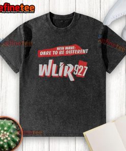 Alt Text: Vintage 80s 90s washed t-shirt featuring 'Dare To Be Different' design, inspired by WLIR 927 New Wave radio.