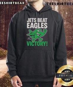 Alt Text: 2025 NFL hoodie featuring the New York Jets vs Philadelphia Eagles victory design, perfect for football fans.