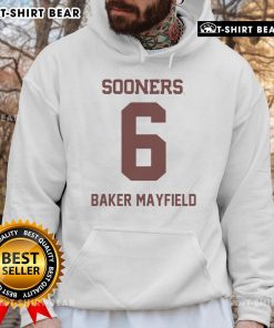 Top Oklahoma Sooners Football Baker Mayfield Hoodie in red, showcasing team pride and style for fans.