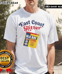 Top Old Bay East Coast Glitter Seasoning for Seafood T-Shirt showcasing a vibrant design perfect for seafood lovers.