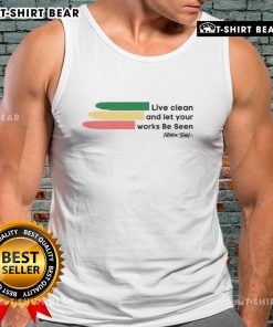 Alt Text: Peter Tosh live tank top featuring 'Clean And Let Your Works Be Seen' design for reggae music fans.