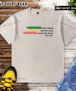 Top Peter Tosh Live Clean And Let Your Works Be Seen washed t-shirt featuring vibrant design and reggae-inspired graphics.