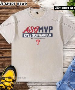 Alt Text: Kyle Schwarber in a 2025 All-Star Game washed t-shirt, showcasing Philadelphia Phillies MVP pride and style.