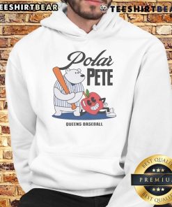Alt Text: Top Polar Pete Alonso Queen baseball hoodie featuring vibrant colors and stylish design for fans.