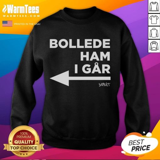 Top Princess Isabella wearing Bollede Ham I Gar sweatshirt, showcasing stylish design and vibrant colors.